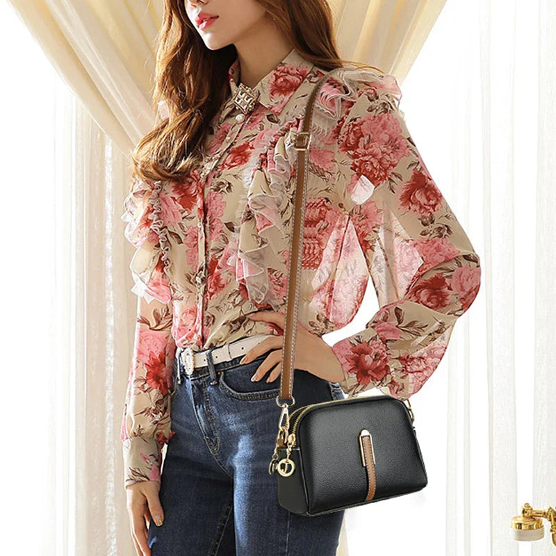 Bolsa Feminina Transversal em Couro Genuino - LovyLife