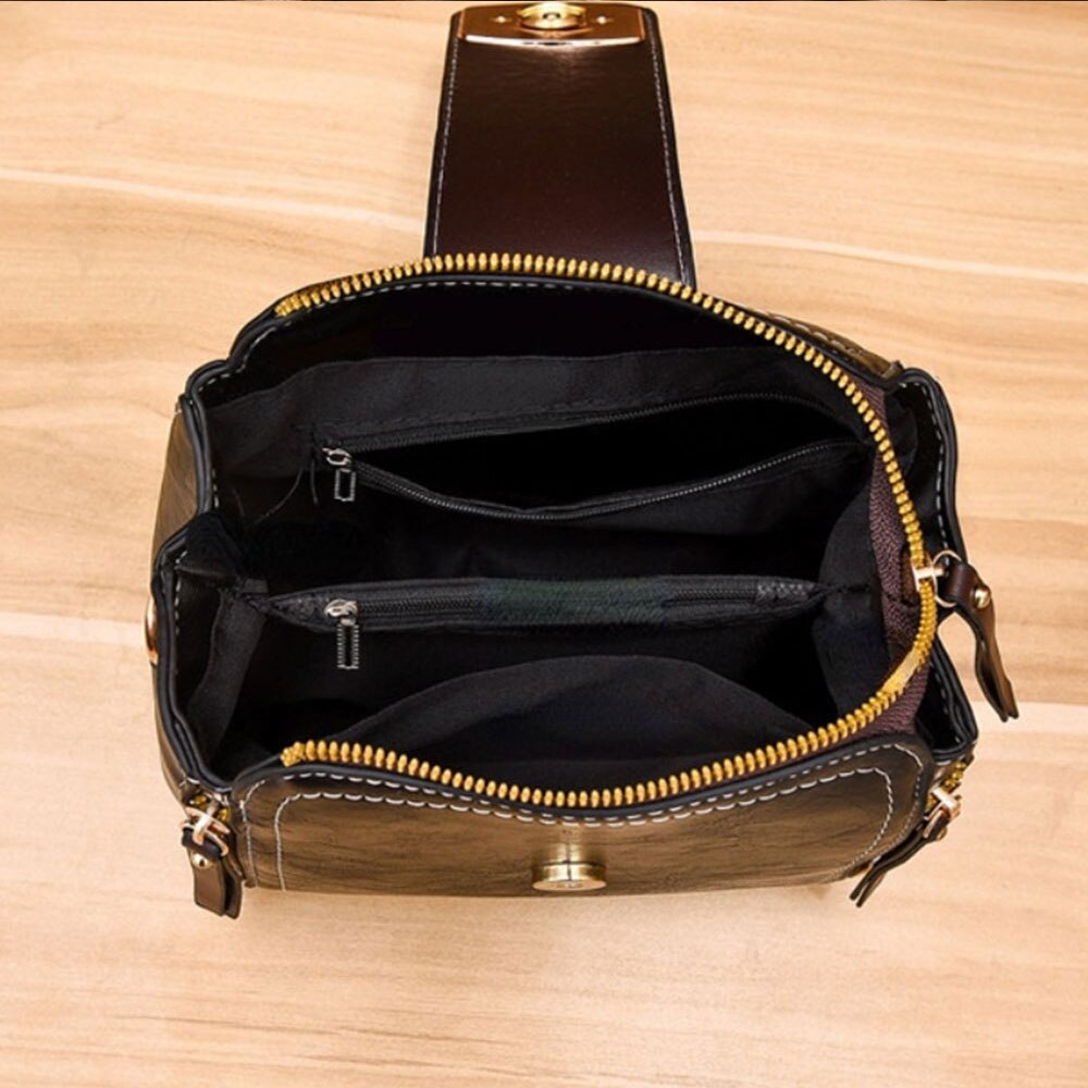 Bolsa Feminina em Couro Genuino - Vinil Vintage