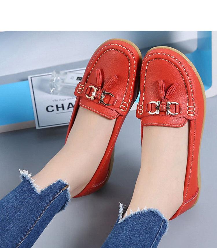 Sapatilha Feminina Mocassim em Couro Genuino - Beauty Confort