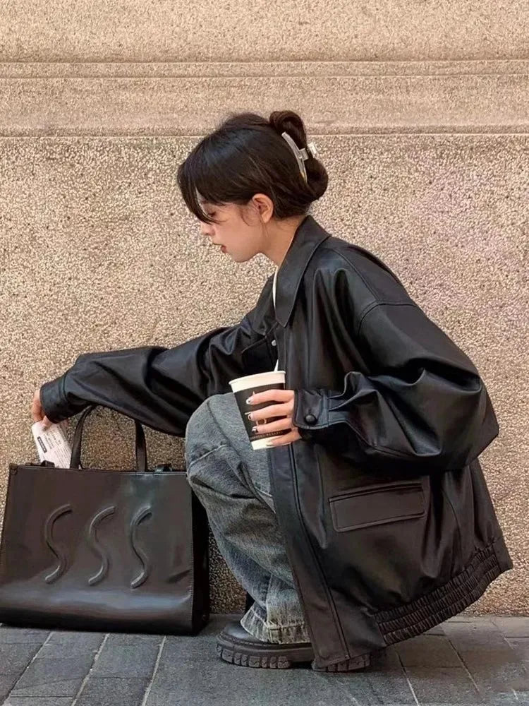 Jaqueta Feminina em Couro Genuino - Premium Style