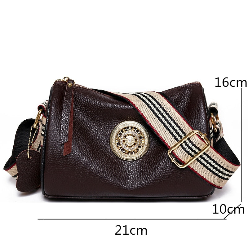 Bolsa de Ombro Feminina Pequena Couro - Divier Fernandes