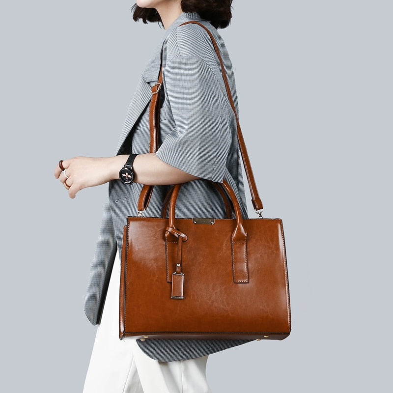 Conjunto Feminino em Couro Bolsa + 2 Carteira - Premium Bags