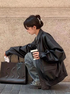 Jaqueta Feminina em Couro Genuino - Premium Style