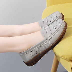 Mocassim Feminino em Couro Genuino - Ayala Premium