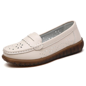 Mocassim Feminino em Couro Genuino - Ayala Premium