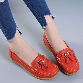 Sapatilha Feminina Mocassim em Couro Genuino - Beauty Confort