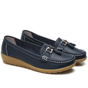Sapatilha Feminina Mocassim em Couro Genuino - Beauty Confort