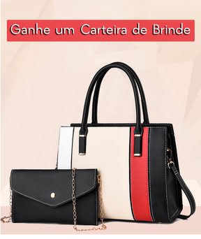 Bolsa Feminina em Couro + Carteira de Brinde - Antonella PureLuxo
