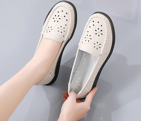 Mocassim Feminino em Couro Genuino - Ayala Premium