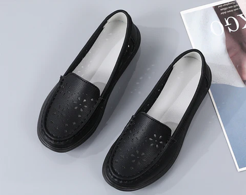 Mocassim Feminino em Couro Genuino - Ayala Premium