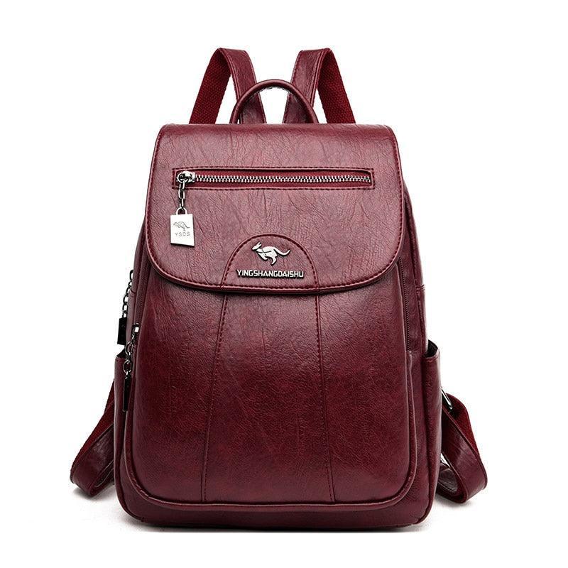 Mochila Feminina em Couro Genuino - Aussie Vintage