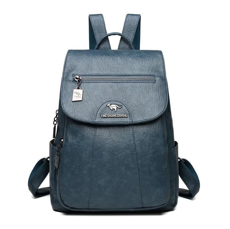 Mochila Feminina em Couro Genuino - Aussie Vintage